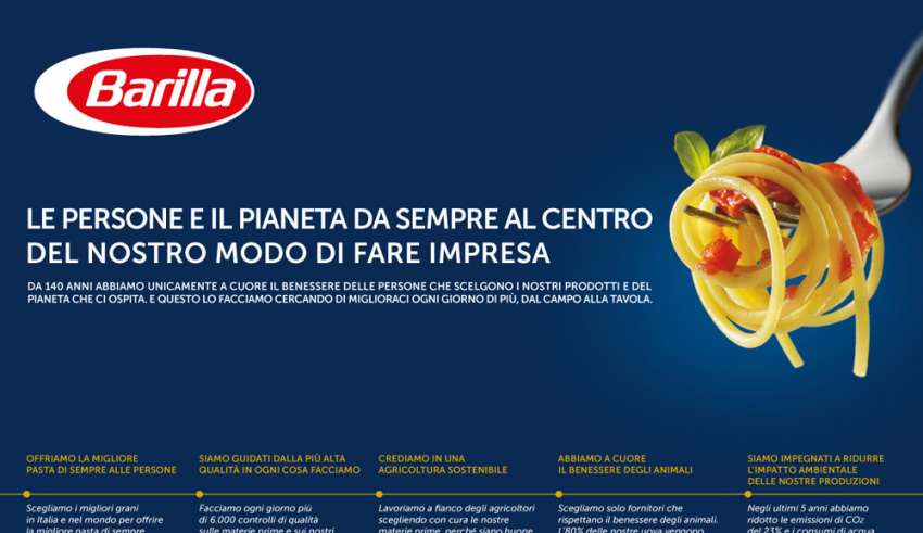 rapporto sostenibilità Barilla