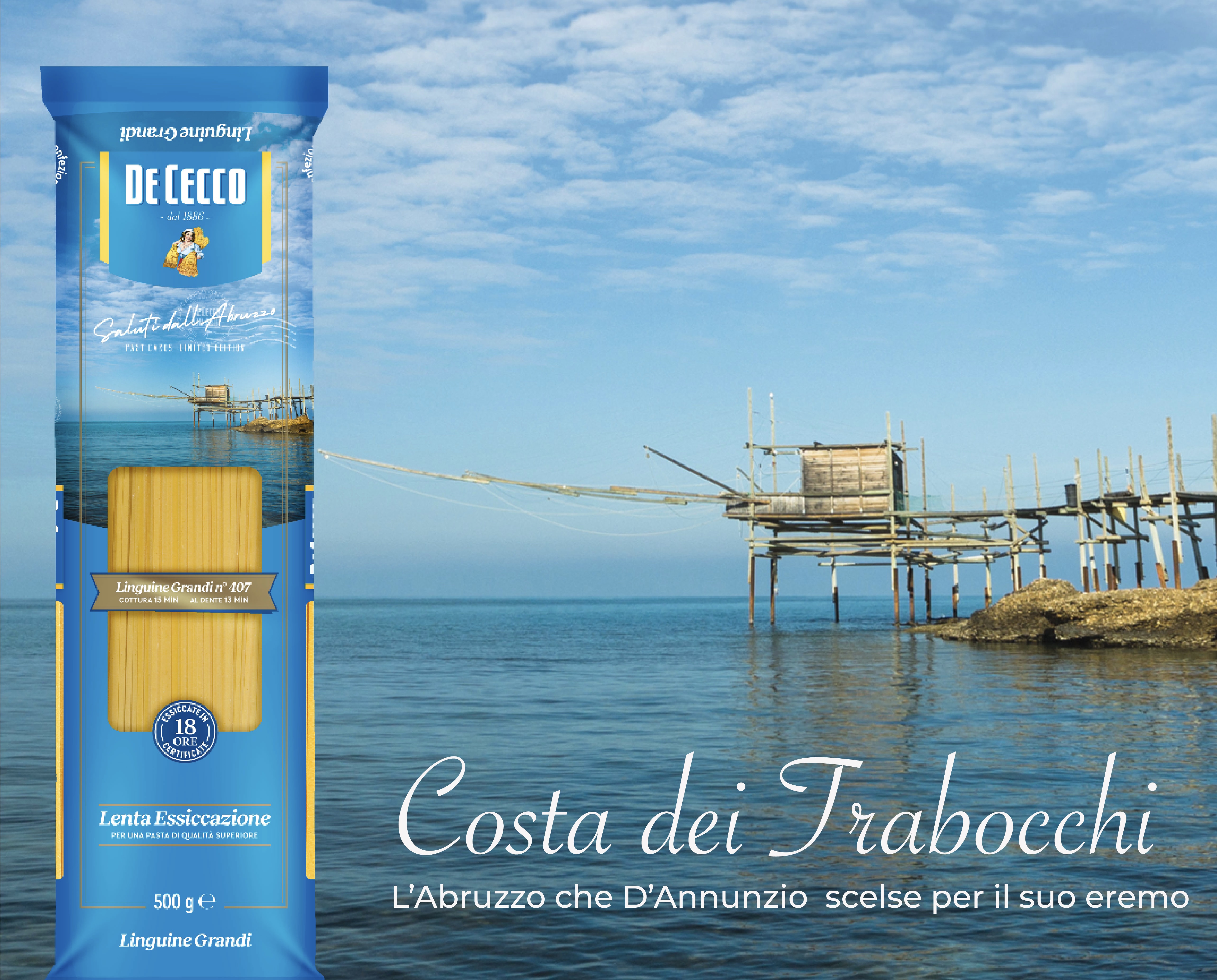 De Cecco, packaging a edizione limitata con i luoghi d'Abruzzo